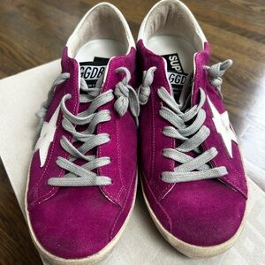 Golden Goose Superstar Sneakers - Fuchsia Suede